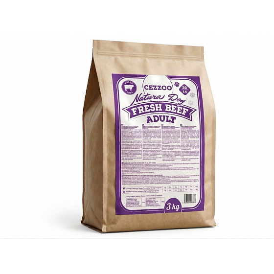 CEZZOO Natura Dog Fresh Beef Adult 3kg