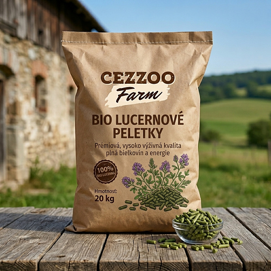 CEZZOO FARM Bio lucernové peletky 20kg