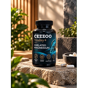 CEZZOO Vitality+ Chelated Magnesium 90 caps (Chelátový horčík) CEZZOO Vitality+ Chelated Magnesium 90 caps (Chelátový horčík)