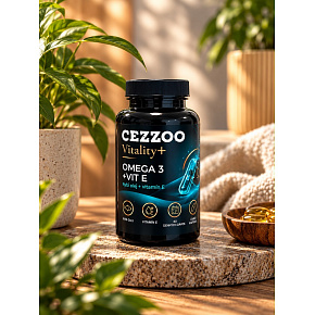 CEZZOO Vitality+ Omega3 + Vit E 60 softgels (Omega 3 + vitamín E)