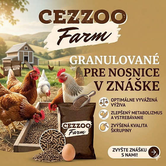 CEZZOO FARM krmivo pre nosnice granulované 25kg